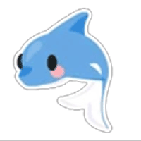 Dolphin Sticker - Uncommon from Ocean Sticker Pack